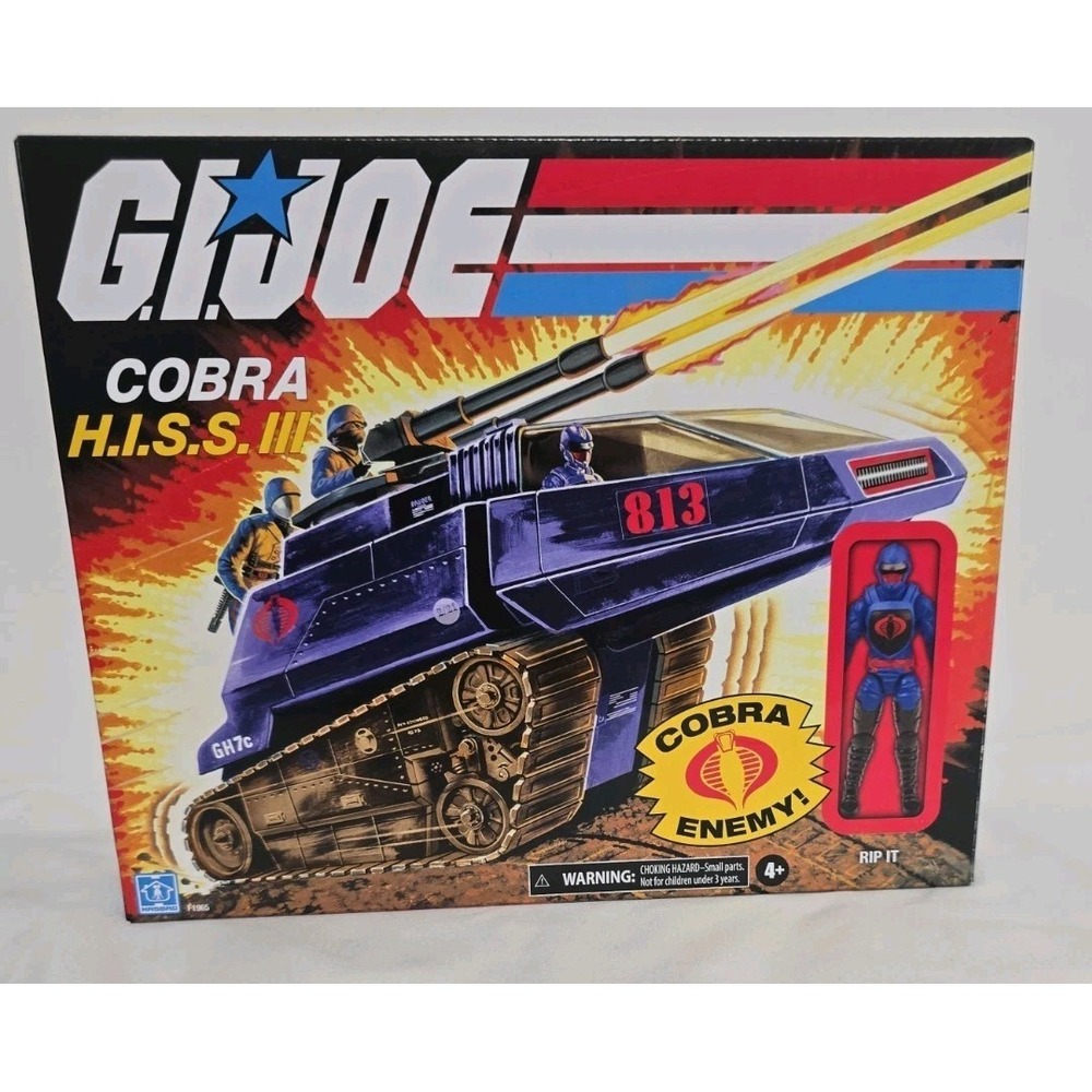 G.I. Joe Retro Collection Cobra H.I.S.S. III Tank‎ Vehicle  Rip It Action Figure